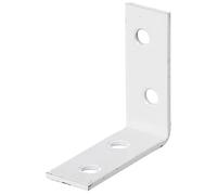 Alberts 848804 Équerre de chaise | plastifiée, en blanc | 40 x 40 x 15 mm | kit de 60