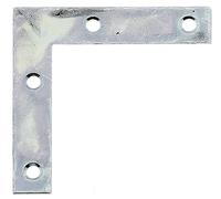 Alberts 848910 Équerre de meuble | galvanisé Sendzimir | 50 x 50 x 10 mm | kit de 50