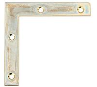 Alberts 848965 Équerre de meuble | galvanisé Sendzimir | 60 x 60 x 10 mm | kit de 40