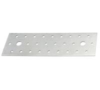 Alberts 849276 Plaque multi-trous | galvanisée Sendzimir | 200 x 60 mm | kit de 48