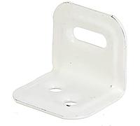 Alberts 849535 Équerre réglable | emboutie | plastifiée, en blanc | 25 x 25 x 30 mm | kit de 50
