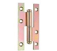 Alberts 849702 Paumelle universelle | utilisable à gauche ou à droite | galvanisé Sendzimir | 94 x 45 mm | kit de 10