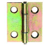Alberts 849924 Charnière | étroite | galvanisée, en jaune | 25,5 x 22 mm | kit de 50