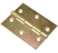 Alberts 850203 Charnière | demi-large | galvanisée, en jaune | 70 x 53 mm | kit de 20