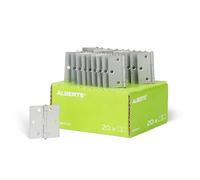 Alberts 850265 Charnière | carrée | galvanisée, en jaune | 51 x 51 mm | kit de 20
