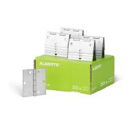 Alberts Charnière GAH 345990 | carré | zingué Ensemble, Surface Galvanisée À Chaud (Jaune), 64 x 64 mm / 20 STK