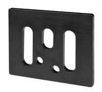 Alberts 850623 Rondelle carrée | Plastique | 53 x 65 mm | kit de 50