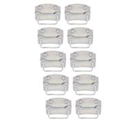 Alberts 851002 Lot de 10 poignées de caisse galvanisées avec couche épaisse passivée 120 x 85 mm