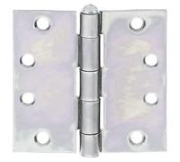 Alberts 851538 Charnière | large | galvanisé Sendzimir | 100 x 102 mm | kit de 20