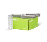 Alberts 851774 Platine d'assemblage | acier inoxydable | 96 x 35 mm | kit de 25