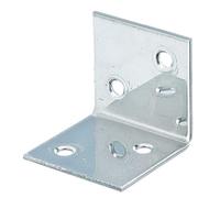 Alberts 851859 Équerre large | acier inoxydable | 40 x 40 x 40 mm | kit de 10