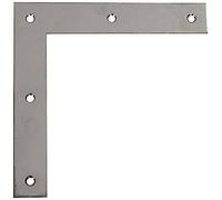 Alberts 851873 Équerre d'angle | acier inoxydable | 120 x 120 x 20 mm | kit de 10