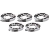Alberts 851910 Bande multi-trous | avec ou sans bobine | acier inoxydable | largeur 17 mm | longueur 10 m | kit de 5