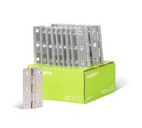 Alberts 851965 Charnière | étroite | acier inoxydable | 82 x 44 mm | kit de 20