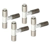 Alberts 852474 Penture à souder | réglable de 40 mm | acier, avec goupille et pièce intermédiaire galvanisées | filetage M16 | Ø extérieur 22 mm | kit de 4