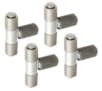 Alberts 852481 Penture à souder | réglable de 40 mm | acier, avec goupille et pièce intermédiaire galvanisées | filetage M20 | Ø extérieur 27 mm | kit de 4