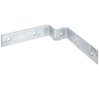 Alberts 855819 Patte de fixation | pour poteau universel | galvanisé à chaud | 30 x 30 x 119 mm | kit de 10