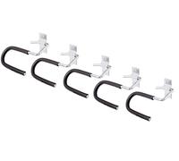 Alberts 855963 Porte-skis | coudé | galvanisé, en bleu | hauteur du crochet 70 mm | largeur du crochet 130 mm | kit de 5