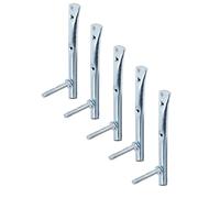 Alberts 855970 Porte-jantes | galvanisé bleu | profondeur 100 mm | hauteur 200 mm | kit de 5