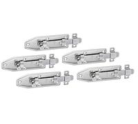 Alberts 856373 Verrou de fenêtre | droit, avec boucle serrée | acier inoxydable | platine 100 x 35 mm | kit de 5