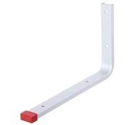 Alberts 856786 Crochet mural | au choix dans différents modèles | droit | aluminium | profondeur 230 mm | hauteur 130 mm | kit de 10