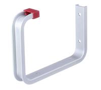 Alberts 856830 Crochet de plafond | au choix en différents tailles | coudé | aluminium | profondeur du crochet 120 mm | hauteur totale 160 mm | kit de 10