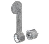 Alberts 857271 Tourniquet | avec gâche et pièce d'écartement | zinc coulé sous pression | pièce d'écartement: Ø14,4 mm | longueur du tourniquet: 60 mm | kit de 20
