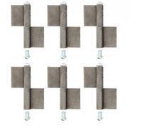 Alberts 858247 Paumelle longue à souder | Type KO4 | acier | hauteur 160 mm | diamètre Ø 16 mm | kit de 6