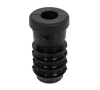 Alberts 859107 Bouchon fileté | pour fermer les tubes ronds | plastique, en noir | diamètre 20 mm | filetage M8 | kit de 4