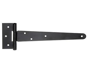 Alberts 859275 Penture anglaise | laque noire pour immersion | penture 248 x 46 mm | charnière 90 x 40 mm | kit de 10