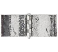 Alberts 860219 Charnière | large, à souder | acier brut | 50 x 120 mm | kit de 10