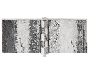 Alberts 860219 Charnière | large, à souder | acier brut | 50 x 120 mm | kit de 10