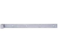 Alberts 862374 Paumelle de volet | en différents modèles | électro-galvanisé bleu | rouleau Ø14 mm | taille 400 x 30 mm | kit de 10