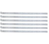 Alberts 862442 Paumelle de volet | en différents modèles | électro-galvanisé bleu | rouleau Ø14 mm | dimensions 800 x 35 mm | kit de 6