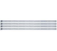 Alberts 862466 Paumelle de volet | en différents modèles | électro-galvanisé bleu | rouleau Ø16 mm | taille 1160 x 40 mm | kit de 4