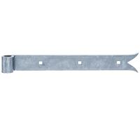 Alberts 862503 Paumelle de volet | en différents modèles | électro-galvanisé bleu | rouleau Ø14 mm | dimensions 300 x 35 mm | kit de 10