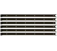 Alberts 862800 Penture | en différents modèles | en noir | gond Ø 14 mm | taille 800 x 35 mm | kit de 6