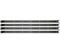 Alberts 862824 Penture | en différents modèles | en noir | gond Ø 16 mm | taille 1000 x 40 mm | kit de 4
