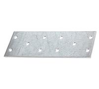 Alberts 863098 Plaque multi-trous | galvanisée Sendzimir | 115 x 40 mm | kit de 50