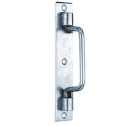 Alberts 864583 Poignée de porte | type St. Etienne | galvanisée, en bleu | 160 x 30 mm | kit de 10