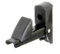 Alberts 864675 Arrêt de volet | fermeture automatique | aluminium, laqué en noir | Écartement arrêt - platine 15-50 mm | kit de 10
