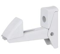 Alberts 864682 Arrêt de volet | fermeture automatique | aluminium, laqué en blanc | Écartement arrêt - platine 15-50 mm | kit de 10