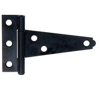 Alberts 865467 Charnière de malle | avec goupille rivetée | laque noire pour immersion | penture: 75 mm | charnière:60 mm | kit de 25