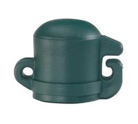 Alberts 866365 Chapeaux de poteaux pour poteaux universels | Plastique, vert | pour poteaux Ø 16 mm | Set de 100 pièces