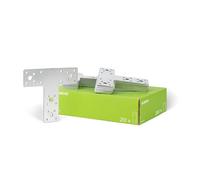 Alberts 866716 Platine d'assemblage | en forme de T | galvanisée Sendzimir | 160 x 142 x 45 mm | kit de 20