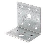 Alberts 866846 Équerre d'assemblage | galvanisée Sendzimir | 40 x 60 x 60 mm | kit de 50