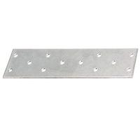 Alberts 866877 Plaque multi-trous | galvanisée Sendzimir | 155 x 40 mm | kit de 50