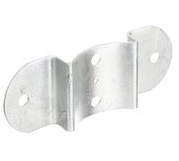 Alberts 867119 Ferrure de verrou de clôture | galvanisé à chaud | pour poteaux et verrous de clôture demi-ronds Ø100 mm | 70 x 180 mm | kit de 10