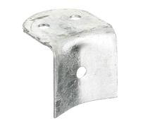 Alberts 867225 Ferrure de verrou de clôture | galvanisé à chaud | pour poteaux et verrous de clôture demi-ronds Ø100 mm | 70 x 65 x 70 mm | kit de 10