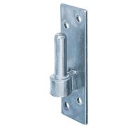 Alberts 867607 Gond sur platine | forme de type Allemagne du sud avec crochet DI ou DII | galvanisé, en bleu | cote axe Ø14 mm | platine 130 x 40 mm | kit de 10